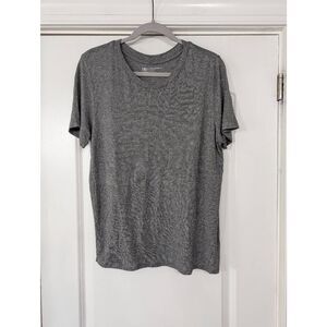 Albion Fit T-shirt women's large gray heathered loose cover up